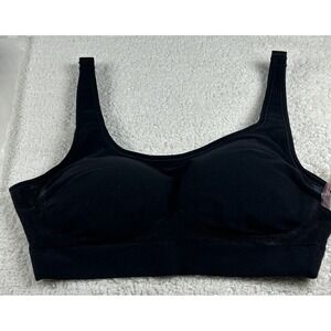 NWT Shapermint Essentials JOLINE 10024 Wireless Shaping Bra Black Size Small